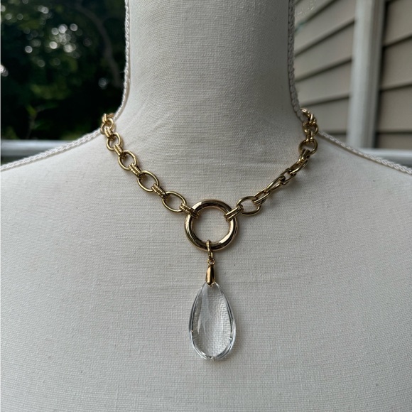 MIKE GOLD STATEMENT NECKLACE - Picture 7 of 7